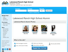 Tablet Screenshot of lakewoodranchhighschoolalumni.com